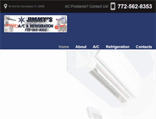 Tablet Screenshot of jimmys-air.com